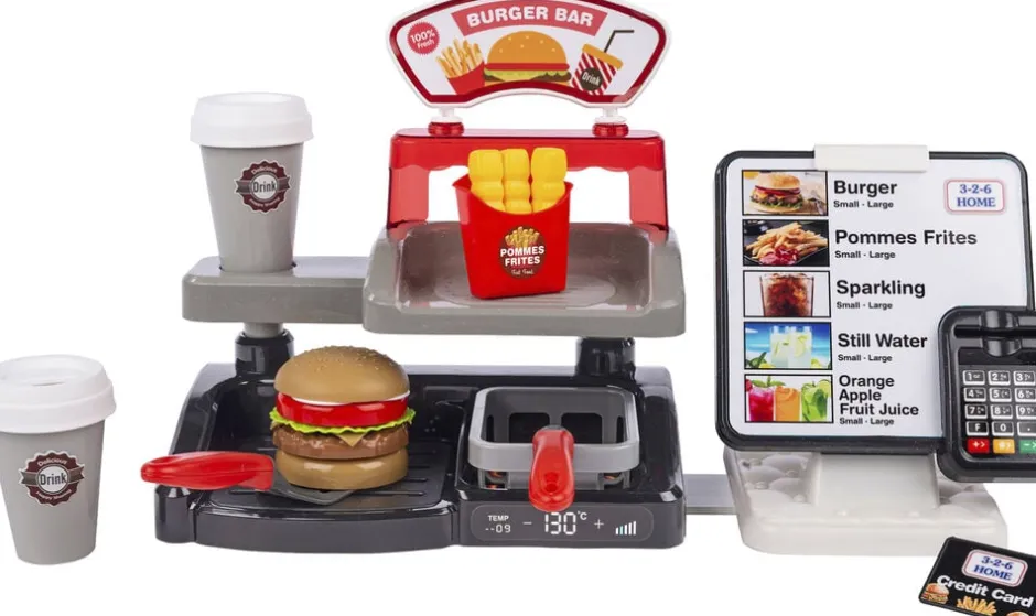 Børn 37658 Legemad & Køkkener>3-2-6 BURGERBARmLYD-TBH