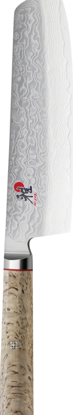 MIYABI Køkkenknive & Sakse>5000 MCD Birk Nakiri kniv, 17 cm