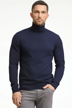 New 100% merino roll neck knit Strik