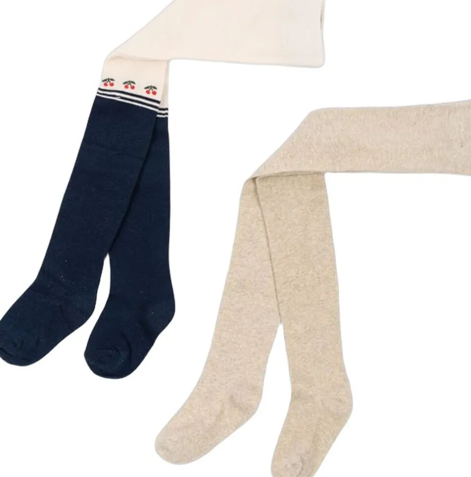 2 PACK CHERRY LUREX TIGHTS-Konges Sløjd Online