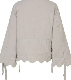 Best 2388 Quilted Cotton, Gathered Tie Jacket Dame Jakker & Frakker