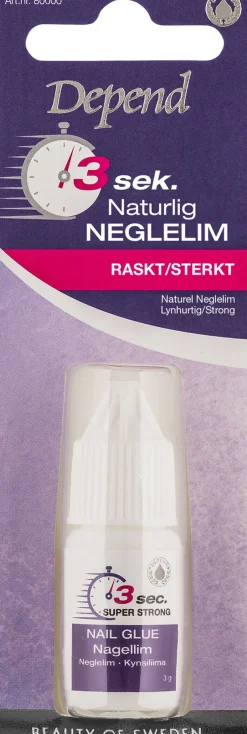 3 Sek. Naturellt Nagellim NO/DK-Depend Sale
