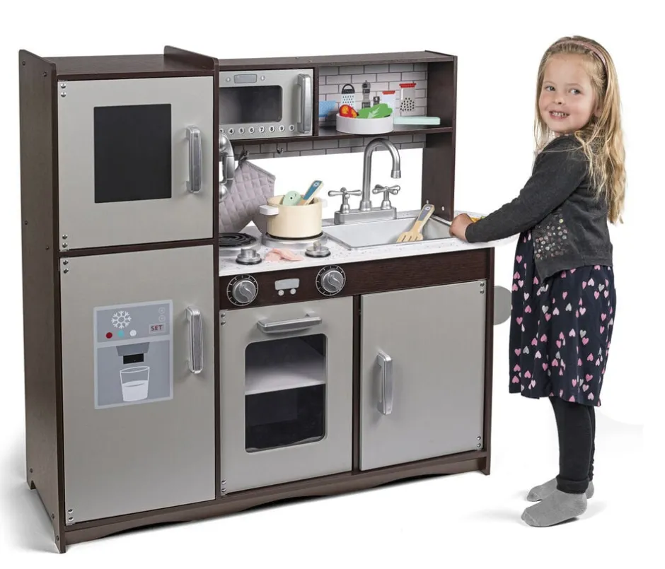 Børn 37658 Legemad & Køkkener>3-2-6 TRÆKØKKEN 90x83