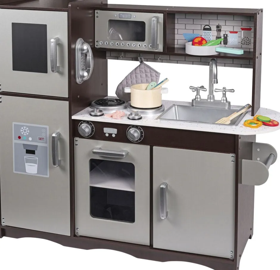 Børn 37658 Legemad & Køkkener>3-2-6 TRÆKØKKEN 90x83