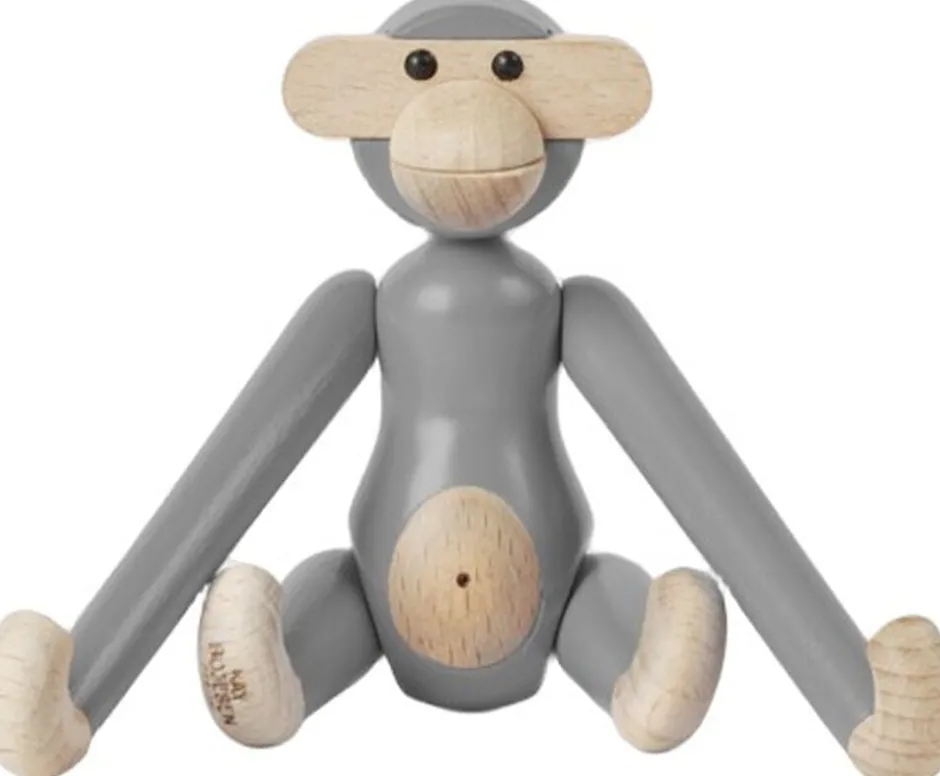 Kay Bojesen Figurer & Skulpturer>Abe mini grå