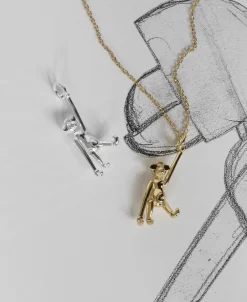 Aben i 18 karat forgyldt sølv uden kæde-Kay Bojesen Jewelry New