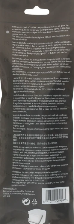 Affaldspose S. 6 ltr. Bio-Brabantia Hot