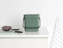 Best Affaldsspand m/låg sort. kon. 3 ltr Skraldespande