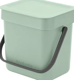 Brabantia Skraldespande>Affaldsspand m/låg sort. kon. 3 ltr