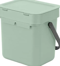 Brabantia Skraldespande>Affaldsspand m/låg sort. kon. 3 ltr