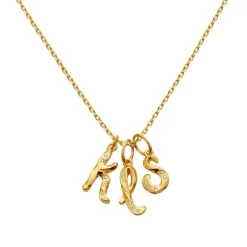 Alphabet Pendant Gold-Maanesten Online