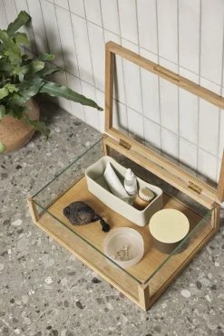 Amare Skrivebordsordner Small Sand/Grøn-Hübsch Discount