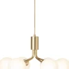 Nuura Pendler>Apiales 6, brushed brass / opal