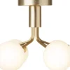Sale Apiales 6 Ceiling, brushed brass / opal Loftlamper