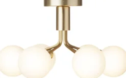 Sale Apiales 6 Ceiling, brushed brass / opal Loftlamper