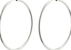 New APRIL recycled medium hoop øreringe sølvbelagt Dame Smykker|Smykker