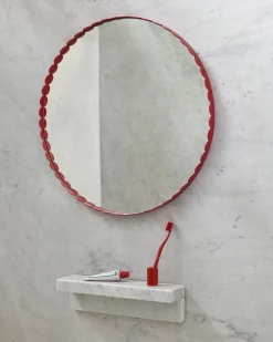 Hay Spejle>Arcs Mirror-Round-Red