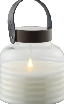 Clearance Aston Solar Krukke, Ø20xH20cm, Sort/Brun Lanterner