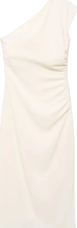 Asymmetrical pleated dress-MANGO Best
