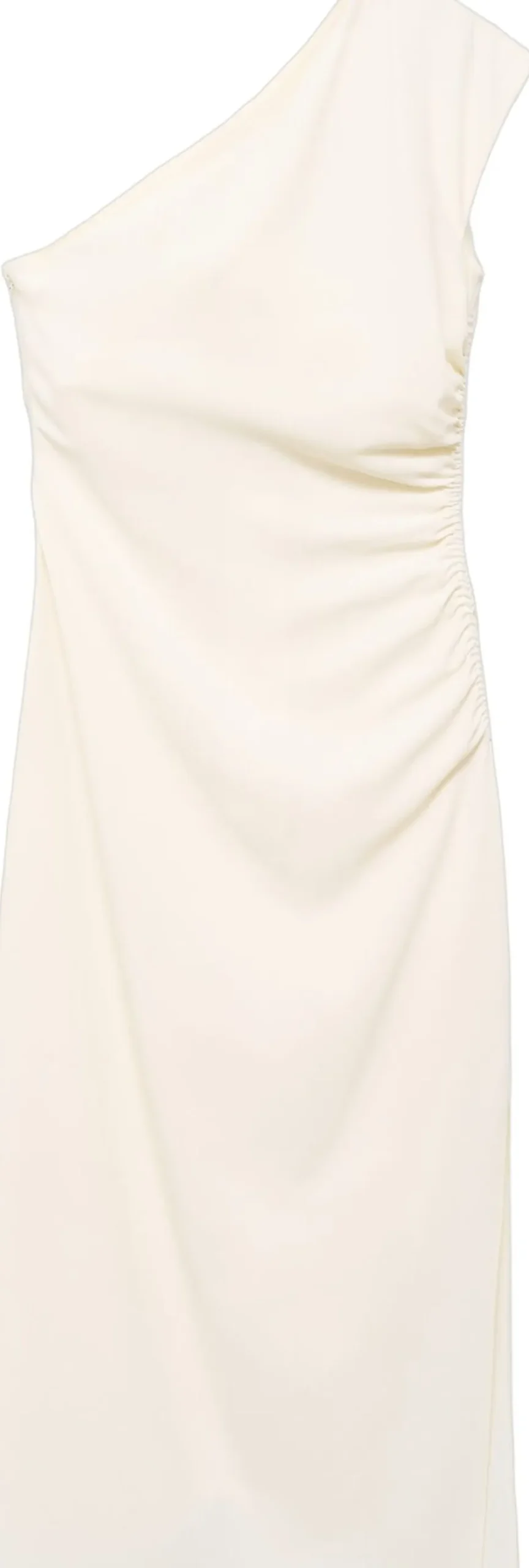 Asymmetrical pleated dress-MANGO Best