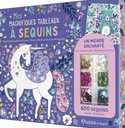 New - Aktivitetssæt - Kunst med pailletter Børn Kreativitet