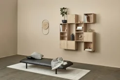 Online A-Wall Clock - Oak with brass ring Ure & Vejrstationer