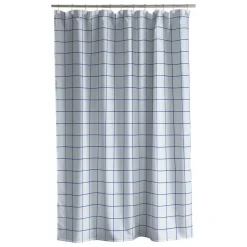 Sale Badeforhæng 180x220 Vista Linen blue Badeforhæng