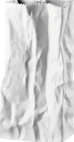 Online Bag vase 22cm, Weiss matt, Do not litter Vaser & Urtepotteskjulere