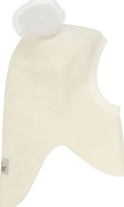 Balaclava Wool Alpaca Pompoms-Huttelihut New