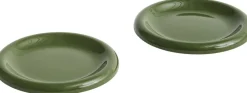 Hay Tallerkener>Barro Plate-Set of 2-Ø18-Green