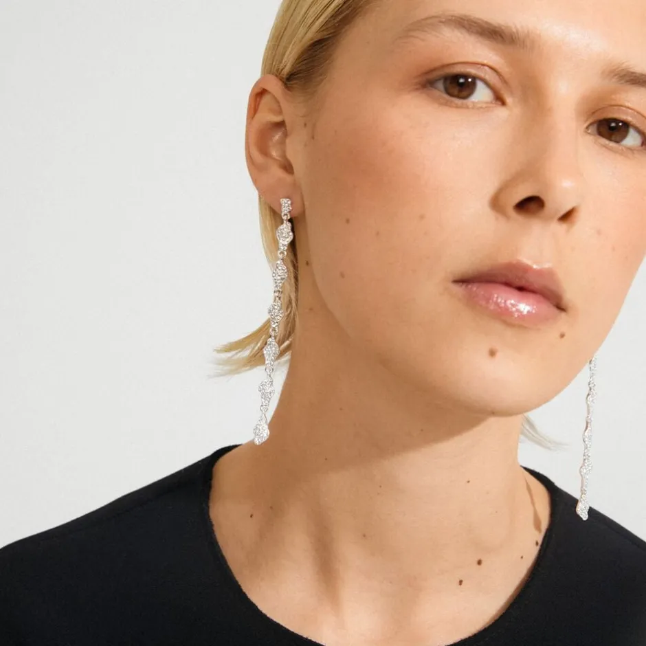 Dame Pilgrim Fest>BASIL øreringe sølvbelagt