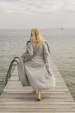 Bathrobe, Mount Everest, light grey-Karmameju Skincare Outlet