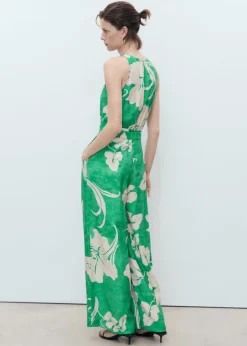 Sale Belt printed jumpsuit Dame Buksedragter
