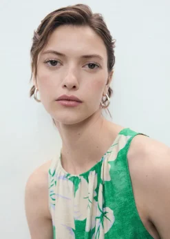 Sale Belt printed jumpsuit Dame Buksedragter