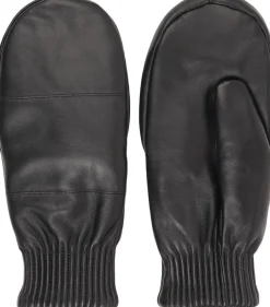 Dame Lovelies Handsker & Vanter>BERGAMO - THICK LEATHER MITTENS W/ FLEECE LINING