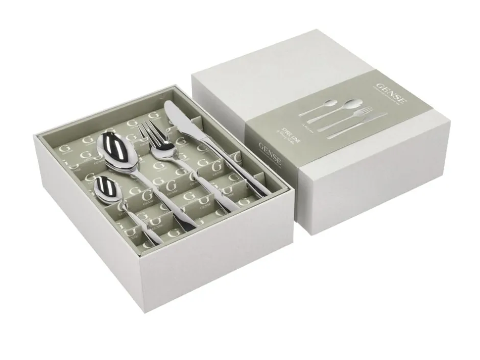 Bestiksæt Steel Line 16 dele Blankt stål-Gense Discount