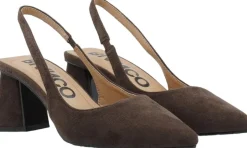 Outlet BIAMARALYN Slingback Faux Suede Dame Slingbacks|Højhælede Sko