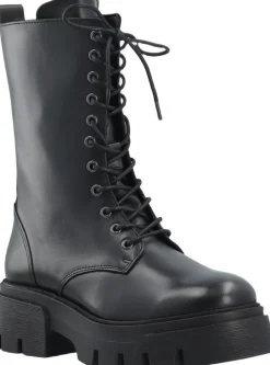 BIAMIA Lace Up Boot Smooth Leather Dame Støvler