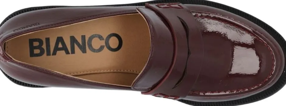 Discount BIAPEARL Simple Penny Loafer Patent Aquarius Dame Loafers