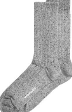 Online Bjarki Neps Wool Rib Sock Strømper