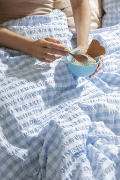 Outlet Bæk&Bølge Sengetøj lys blå/hvid 140x200 cm DK Sengetøj & Lagner