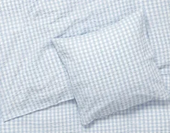 Outlet Bæk&Bølge Sengetøj lys blå/hvid 140x200 cm DK Sengetøj & Lagner