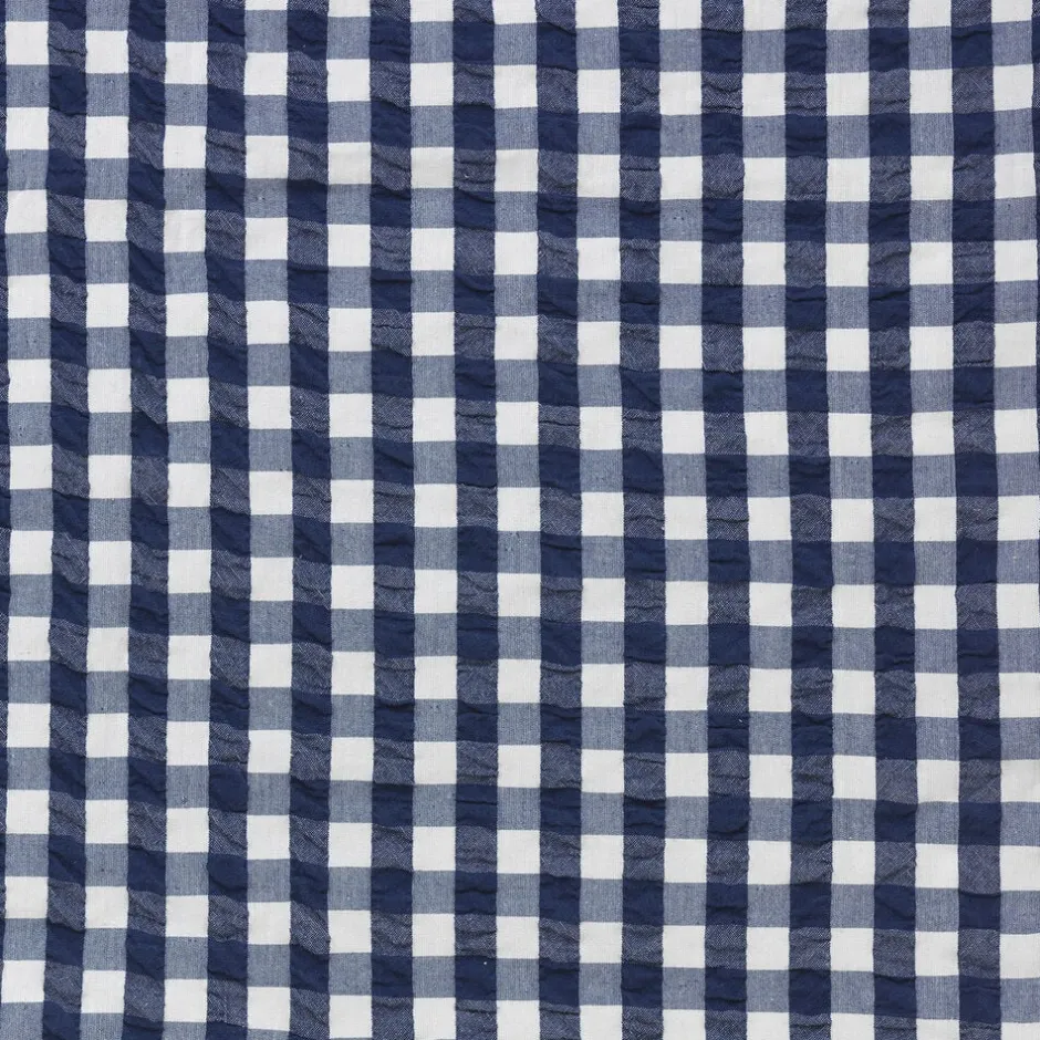 Bæk&Bølge Sengetøj mørk blå/hvid 140x200 cm DK Sengetøj & Lagner