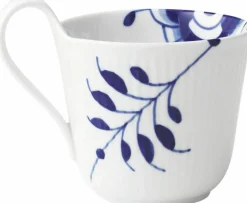 Blå Mega Riflet 33 cl. højhankskop Kopper & Krus