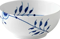 Royal Copenhagen Skåle & Fade>Blå Mega Riflet 73 cl. skål