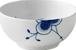 Blå Mega Riflet 47 cl. skål-Royal Copenhagen Hot