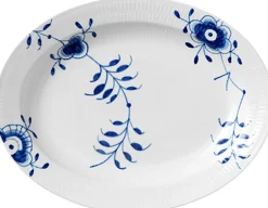 Royal Copenhagen Skåle & Fade>Blå Mega Riflet 36,5 cm. fad