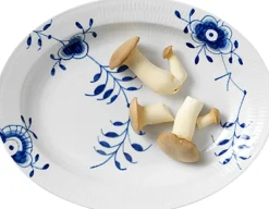 Royal Copenhagen Skåle & Fade>Blå Mega Riflet 36,5 cm. fad