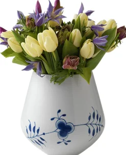 Best Blå Mega Riflet 20,5 cm. vase Vaser & Urtepotteskjulere