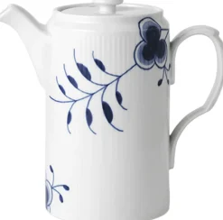 Royal Copenhagen Karafler & Kander>Blå Mega Riflet 1,1 l Kande med låg
